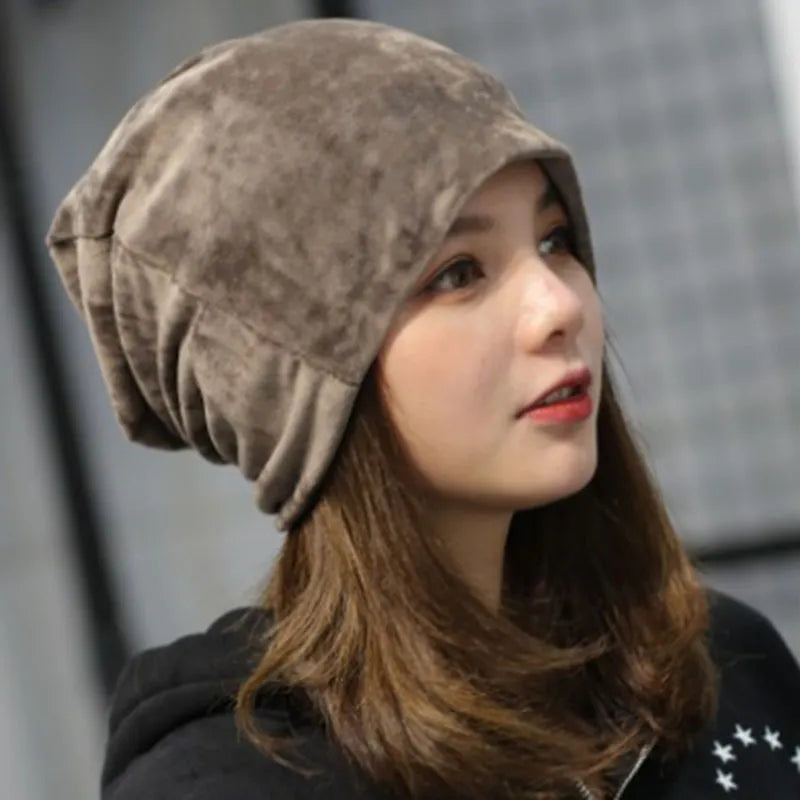 Brimless Autumn Velvet Cap