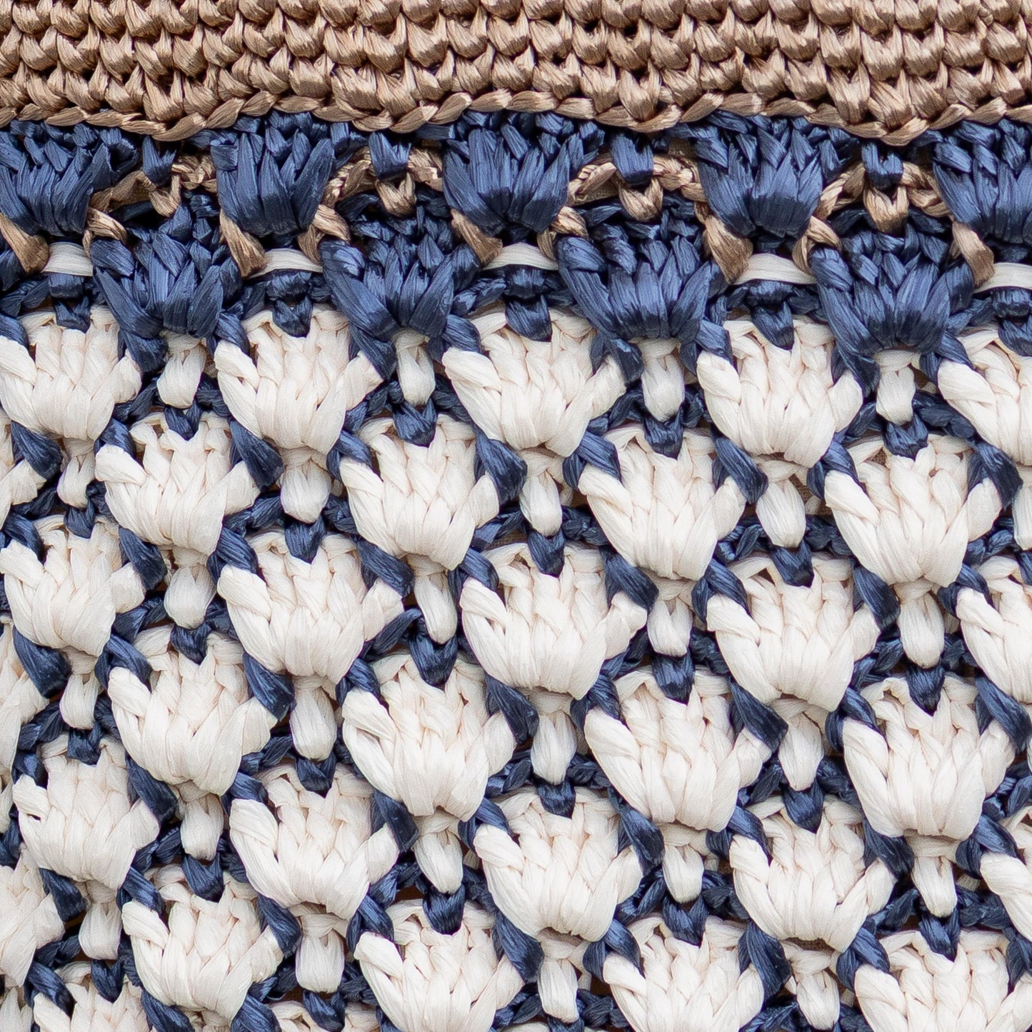 Handmade Raffia Crochet Purse  – Unique Summer Bag with Maritime elements