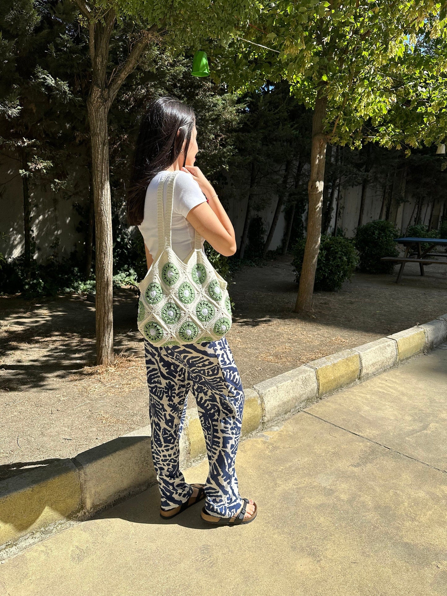 Granny Square Crochet Bag: Handmade Patchwork Boho Tote