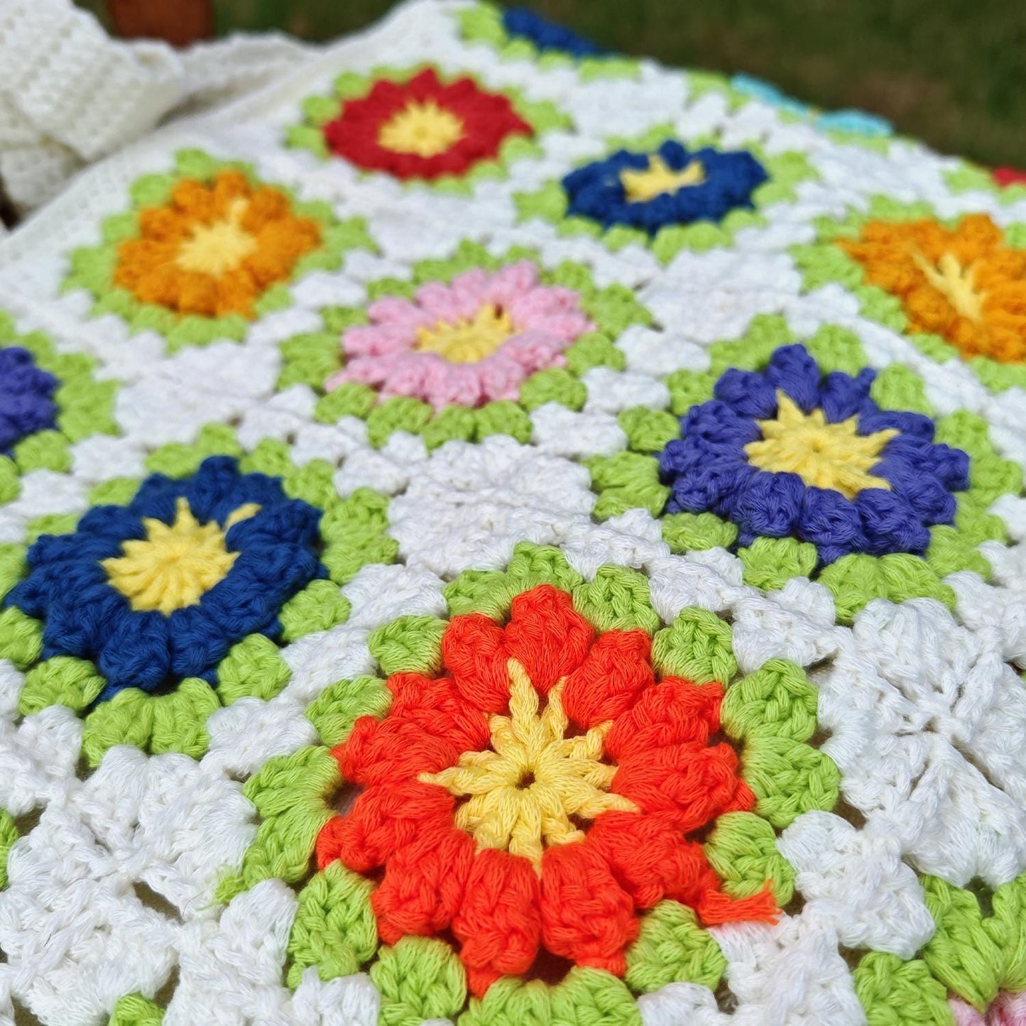 Handmade Sunny Garden Crochet Bag, Soft Shoulder Bag &amp; Tote, Gift for Her