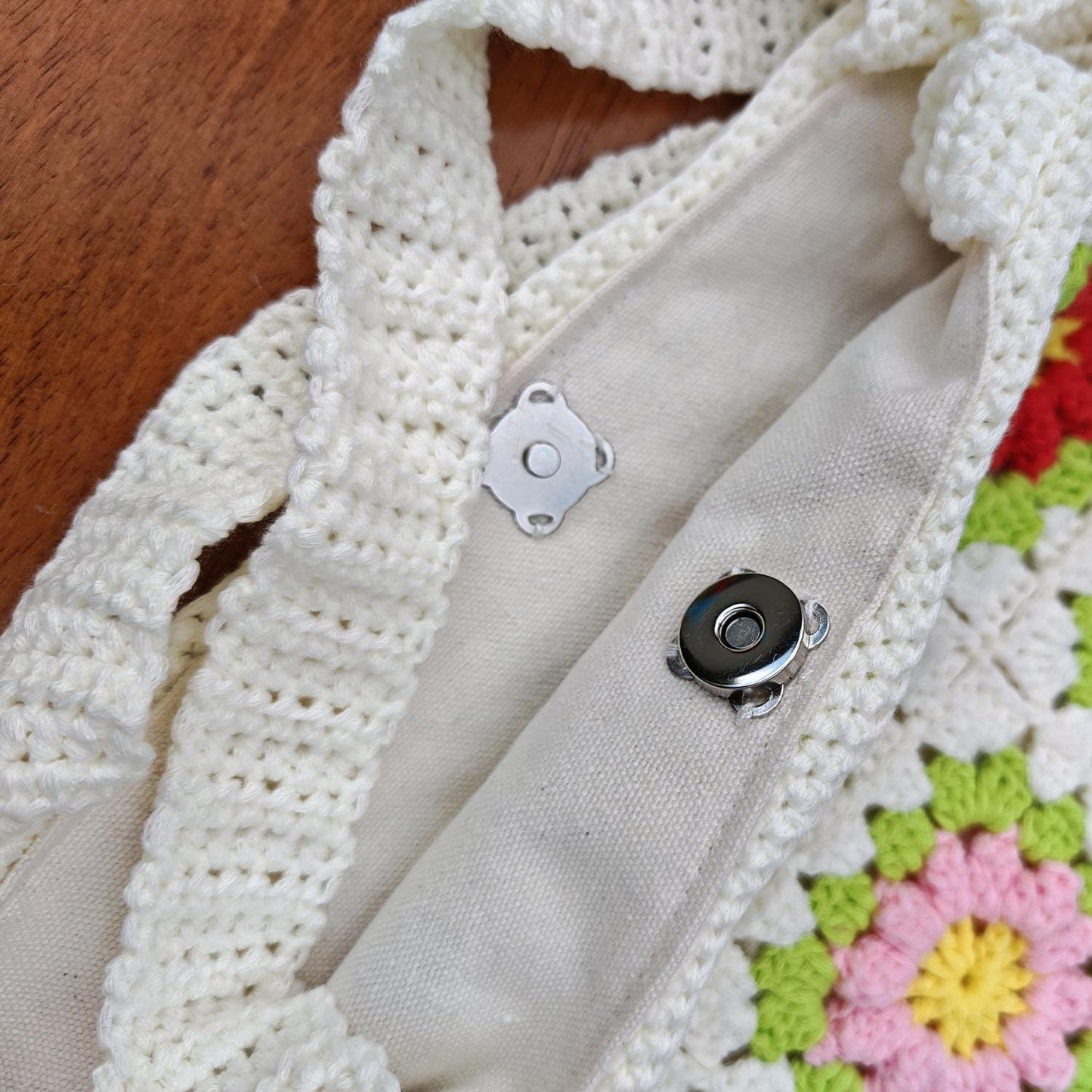 Handmade Sunny Garden Crochet Bag, Soft Shoulder Bag &amp; Tote, Gift for Her