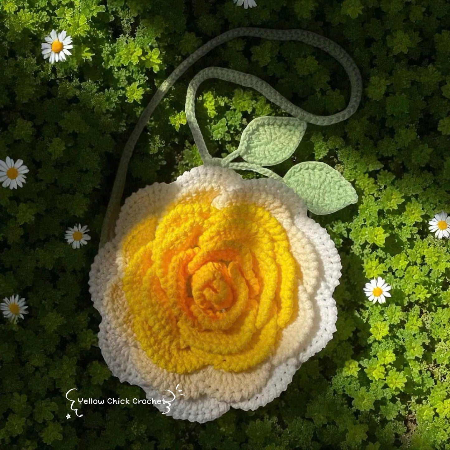 Lotus Flower Crochet Bag â€?Handmade Elegant Purse, Unique Festive Handbag, Christmas Gift for Her, New Year Gift Idea