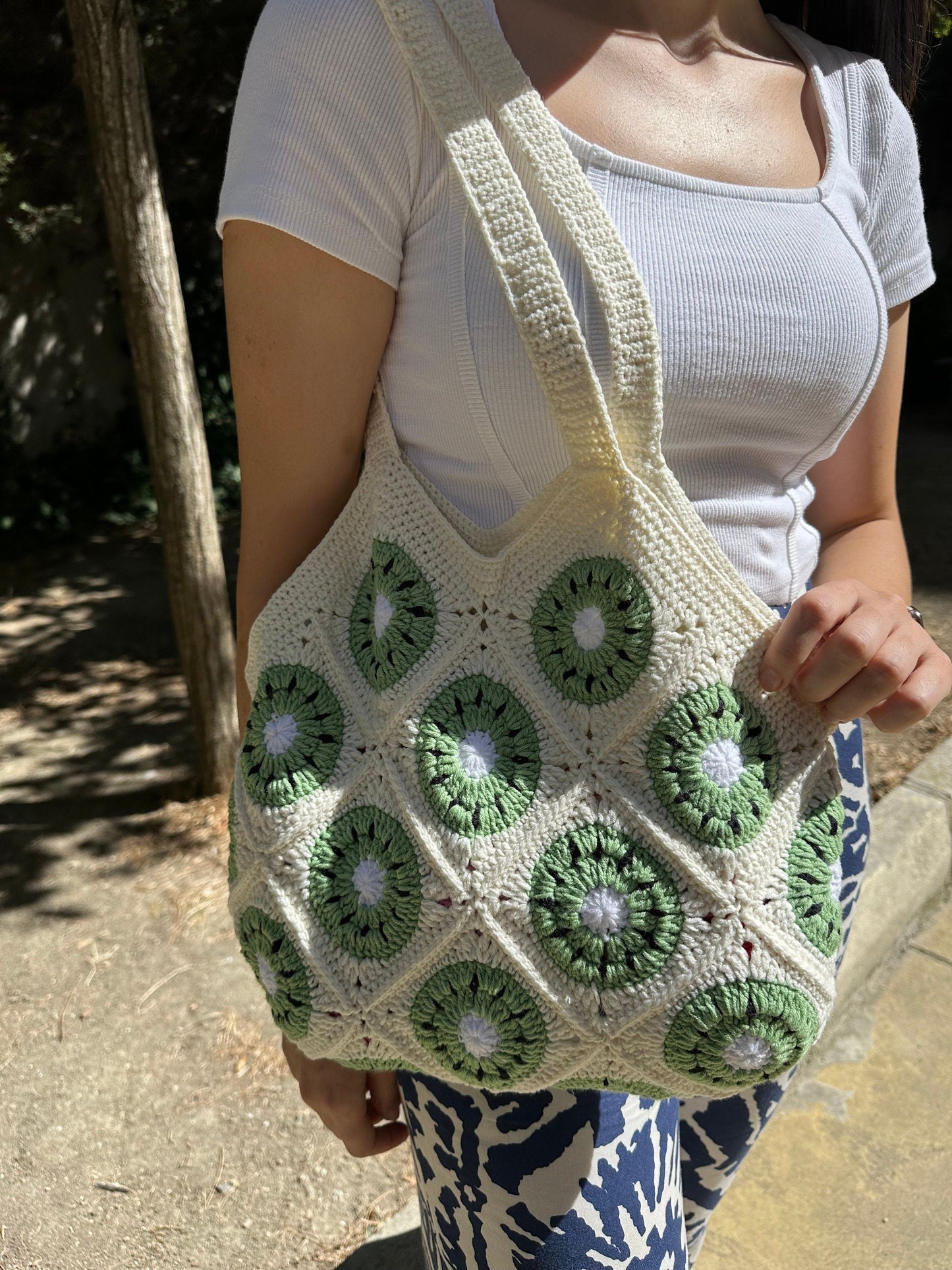 Granny Square Crochet Bag: Handmade Patchwork Boho Tote