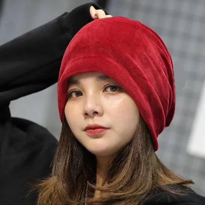 Brimless Autumn Velvet Cap
