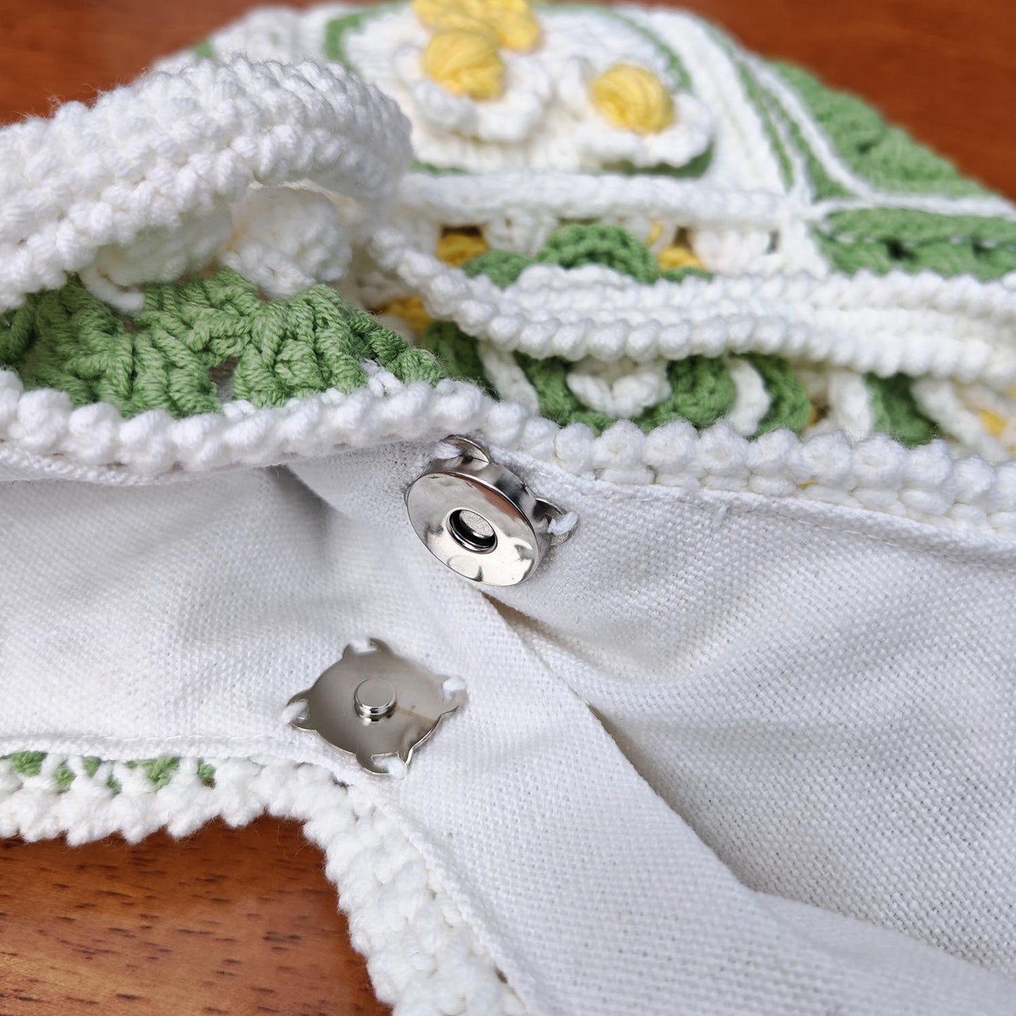 Handmade Cottage Bloom Crochet Bag, Soft Shoulder Bag &amp; Tote, Gift for Her