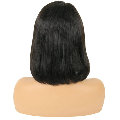 Taraji Henson Short Straight Bob Hair Style Human Hair Capless Wigs 10 Inches