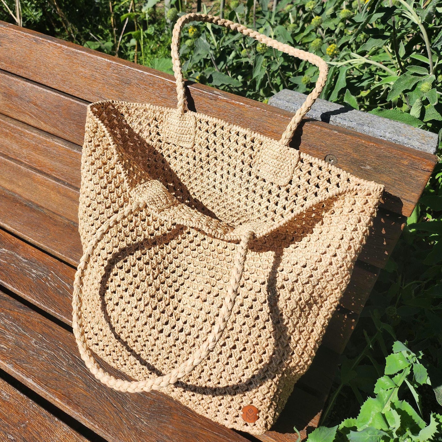 Handmade natural raffia tote bag – Lightweight raffia bag for women – Beach bag, travel bag, vacation bag, summer bag – Handicrafts from Madagascar